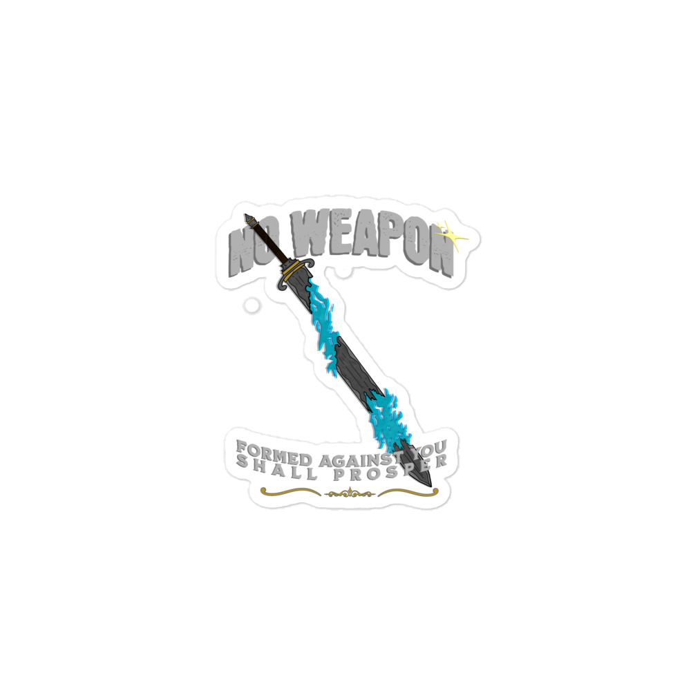 “No Weapon” sticker