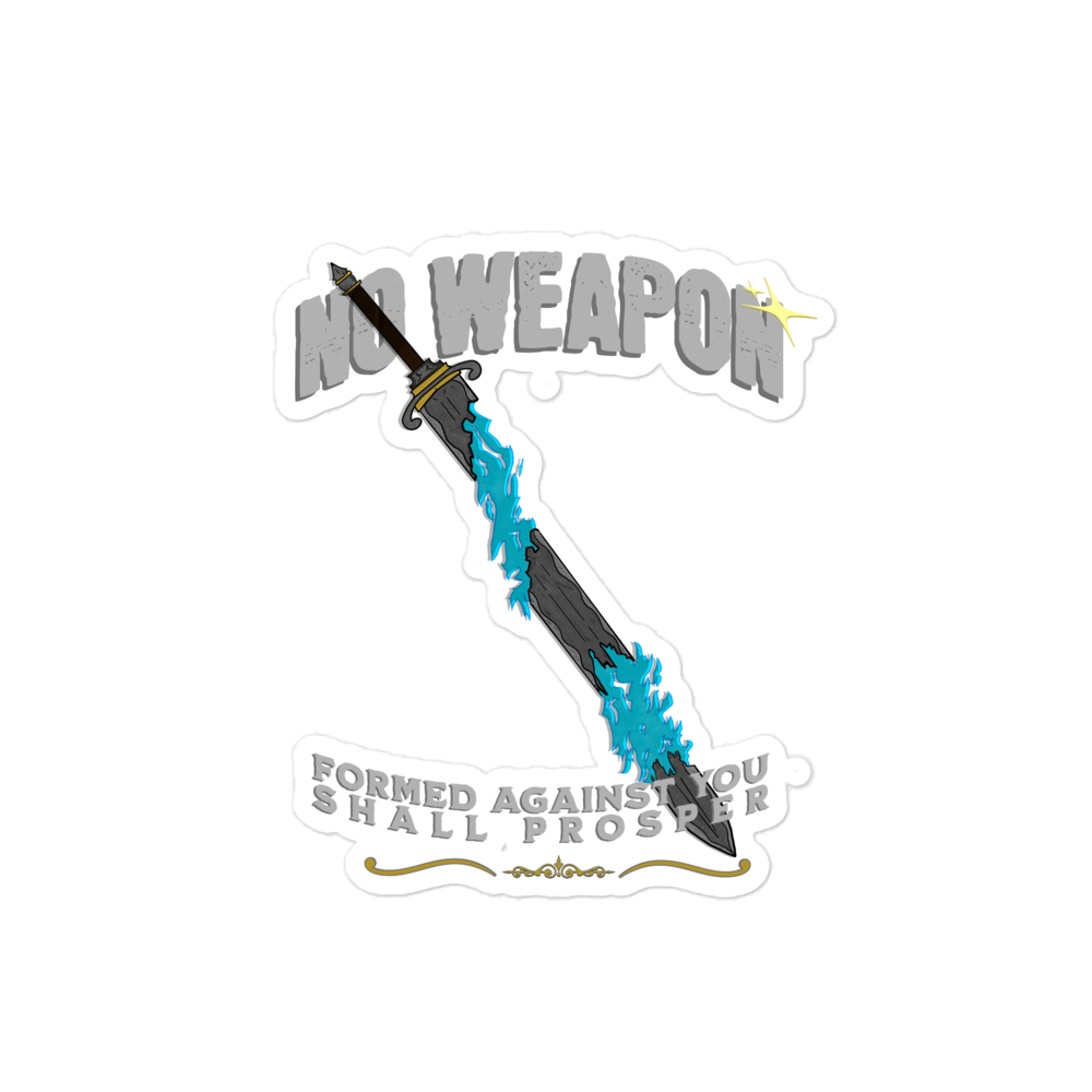 “No Weapon” sticker