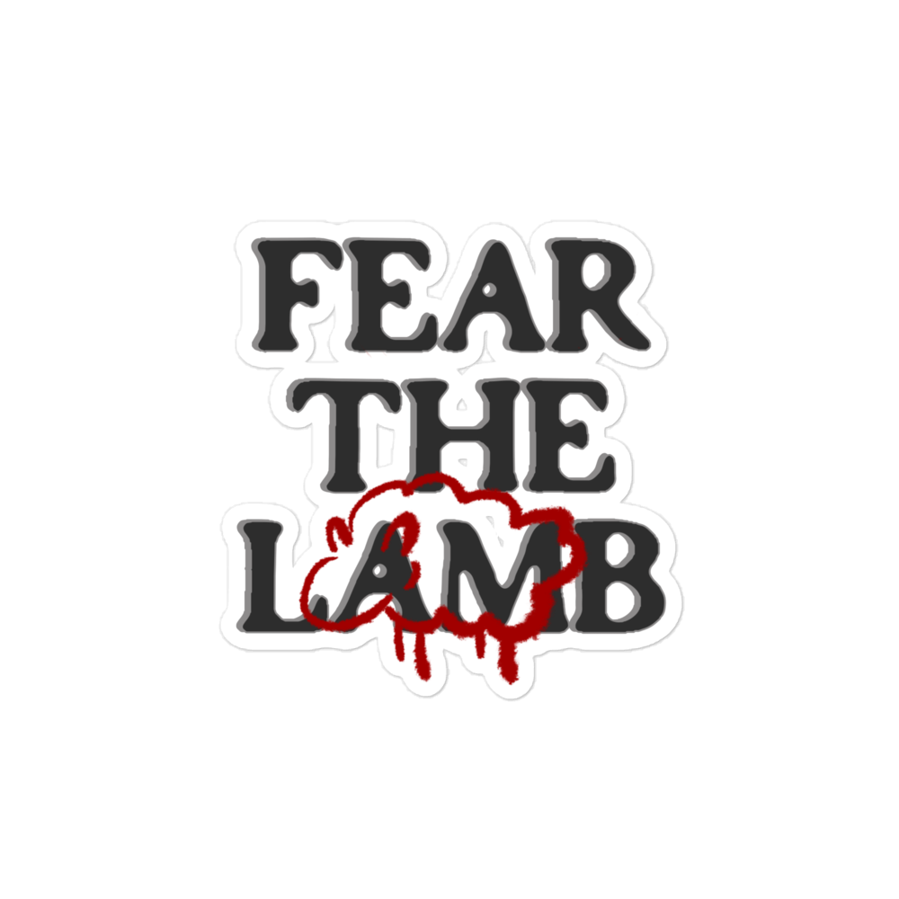 FEAR THE LAMB (sacrifice) STICKER