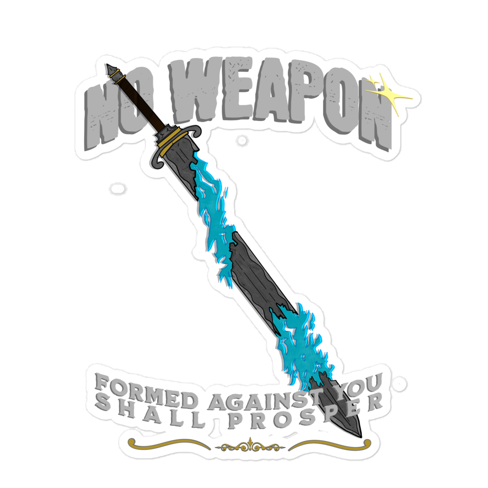 “No Weapon” sticker