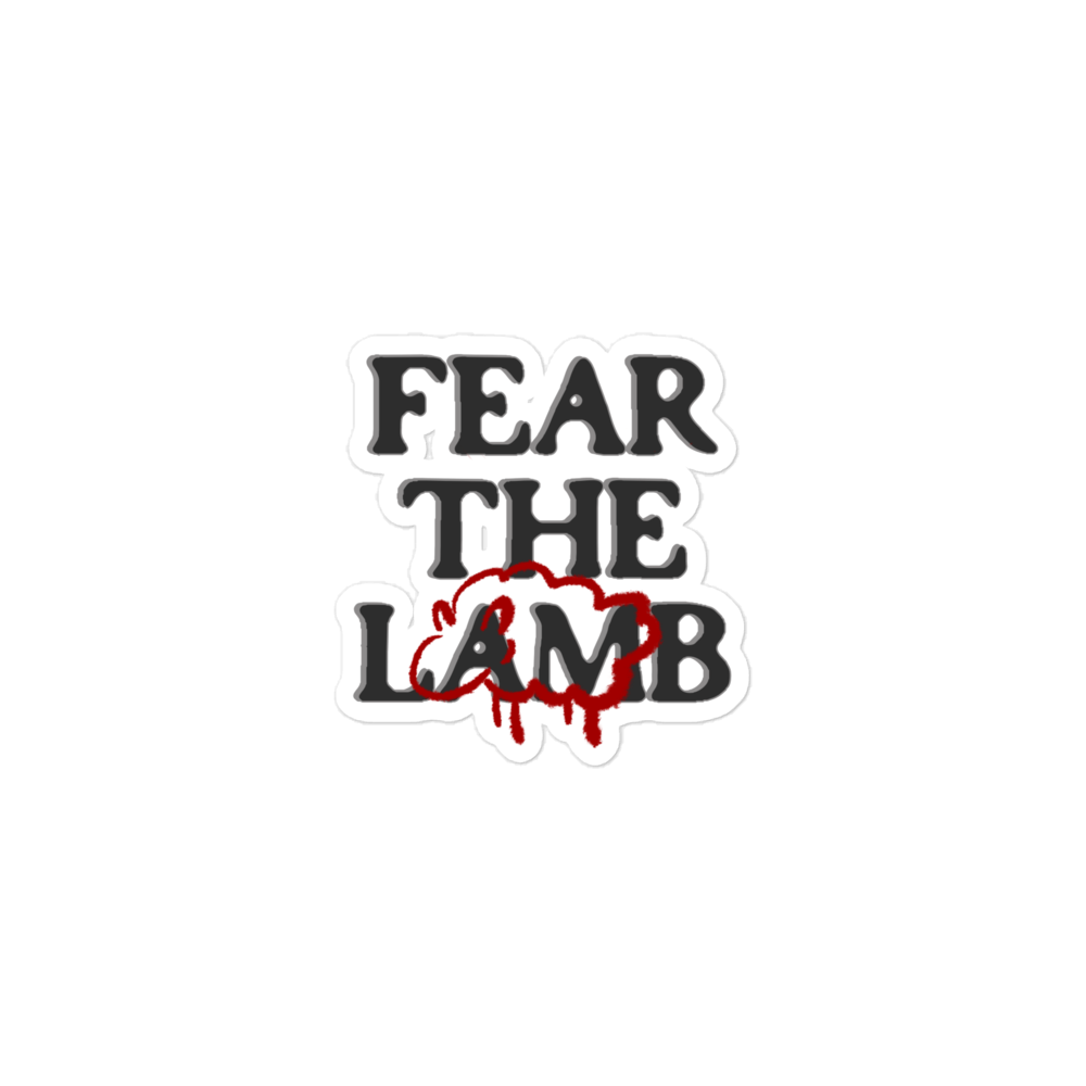 FEAR THE LAMB (sacrifice) STICKER