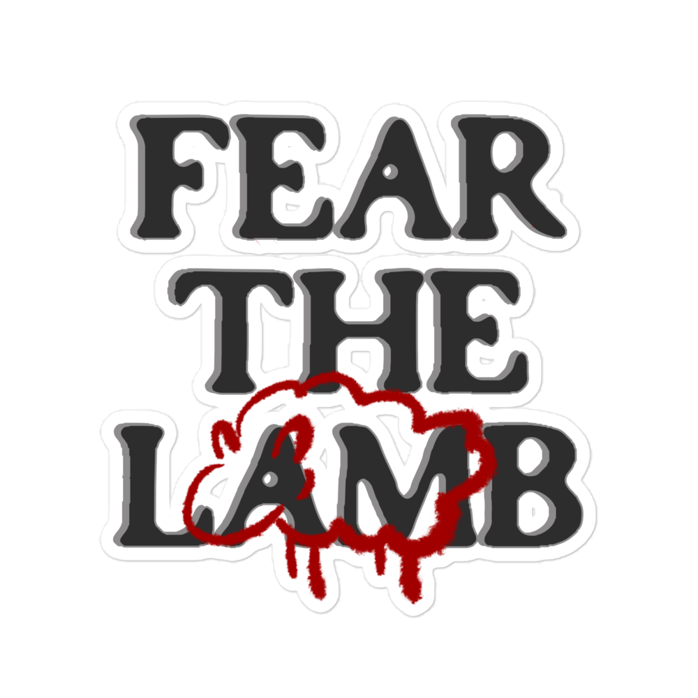 FEAR THE LAMB (sacrifice) STICKER